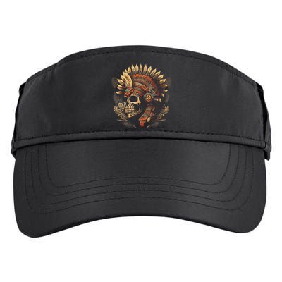 Mictlantecuhtli Aztec God Of Death Skull Adult Drive Performance Visor