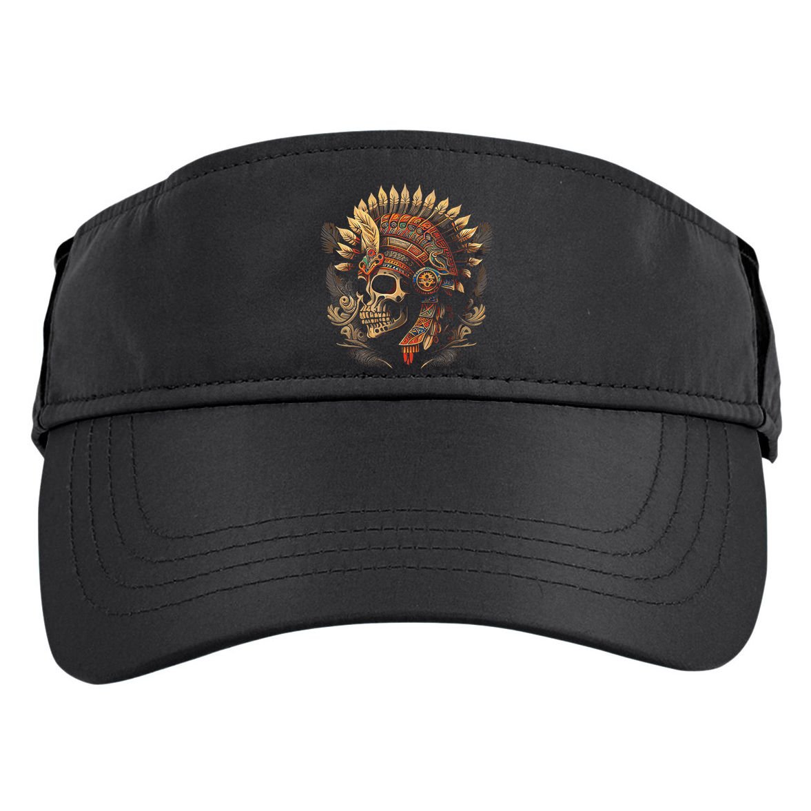 Mictlantecuhtli Aztec God Of Death Skull Adult Drive Performance Visor