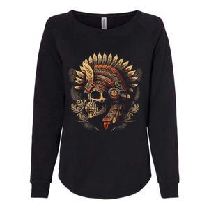 Mictlantecuhtli Aztec God Of Death Skull Womens California Wash Sweatshirt