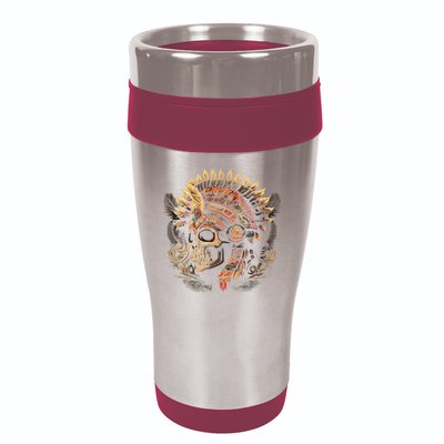 Mictlantecuhtli Aztec God Of Death Skull 16oz Travel Tumbler