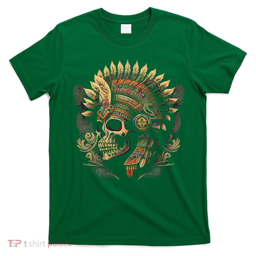 Mictlantecuhtli Aztec God Of Death Skull T-Shirt