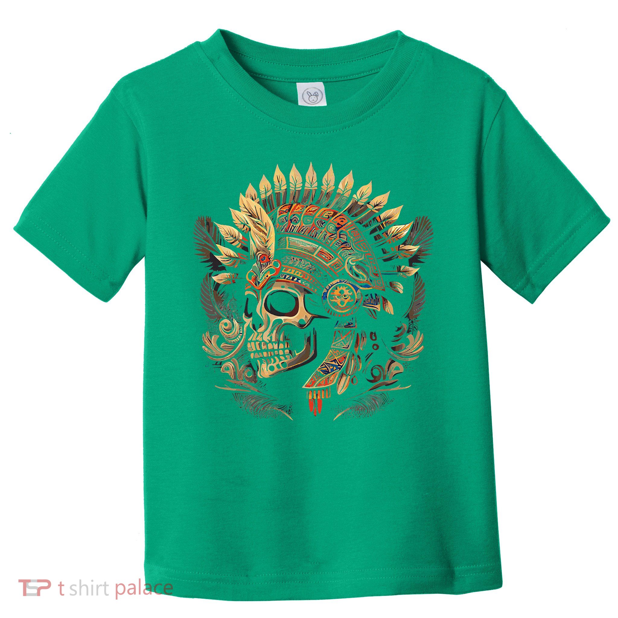 Mictlantecuhtli Aztec God Of Death Skull Toddler T-Shirt