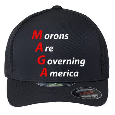 Morons Are Governing America Anti Trump Political Flexfit Unipanel Trucker Cap