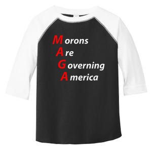 Morons Are Governing America Anti Trump Political Toddler Fine Jersey T-Shirt