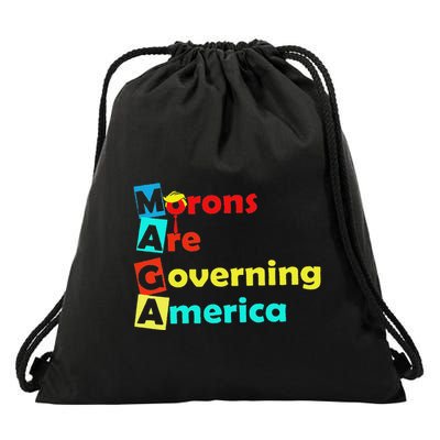 Morons Are Governing America Drawstring Bag