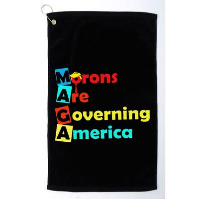 Morons Are Governing America Golf Towel