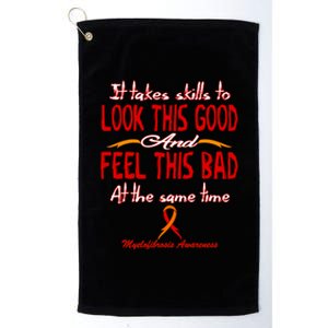 Myelofibrosis Awareness Gift Platinum Collection Golf Towel