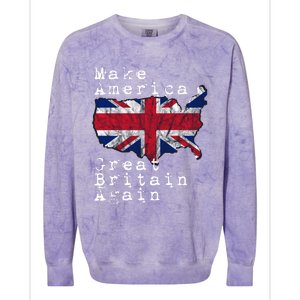 Make America Great Britain Again Funny Gift For Brits Gift Colorblast Crewneck Sweatshirt