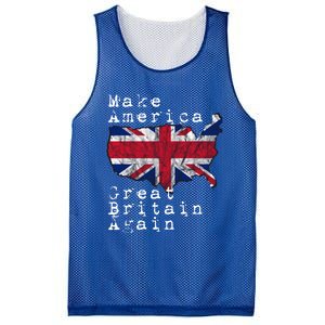 Make America Great Britain Again Funny Gift For Brits Gift Mesh Reversible Basketball Jersey Tank