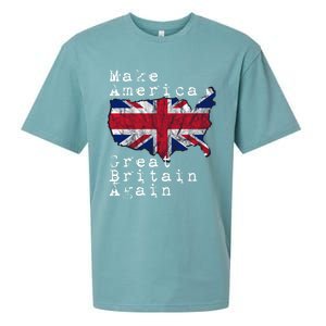 Make America Great Britain Again Funny Gift For Brits Gift Sueded Cloud Jersey T-Shirt