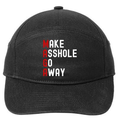 Make Asshole Go Away 7-Panel Snapback Hat