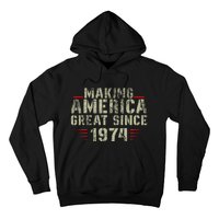 Making America Great Since 1974 Design 48th Birthday Hoodie