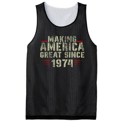 Making America Great Since 1974 Design 48th Birthday Mesh Reversible Basketball Jersey Tank