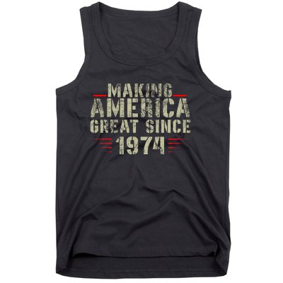 Making America Great Since 1974 Design 48th Birthday Tank Top