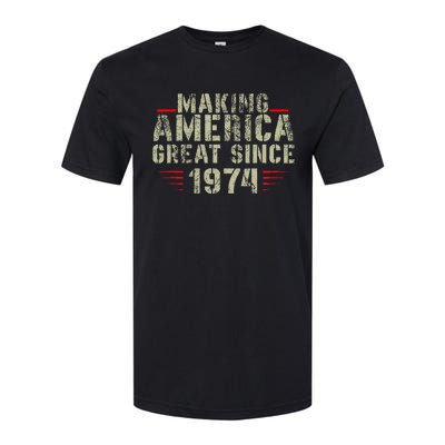 Making America Great Since 1974 Design 48th Birthday Softstyle CVC T-Shirt