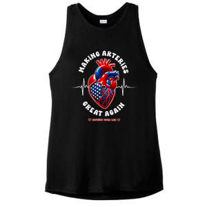 Making Arteries Great Again Cardiac Cath Lab Ladies PosiCharge Tri-Blend Wicking Tank