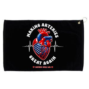 Making Arteries Great Again Cardiac Cath Lab Grommeted Golf Towel