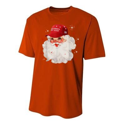 Make America Great Again Pro Trump Santa Christmas Performance Sprint T-Shirt