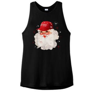 Make America Great Again Pro Trump Santa Christmas Ladies PosiCharge Tri-Blend Wicking Tank