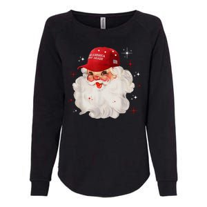 Make America Great Again Pro Trump Santa Christmas Womens California Wash Sweatshirt