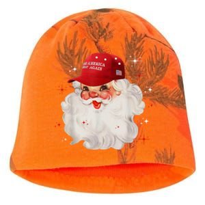 Make America Great Again Pro Trump Santa Christmas Kati - Camo Knit Beanie