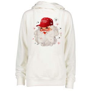 Make America Great Again Pro Trump Santa Christmas Womens Funnel Neck Pullover Hood