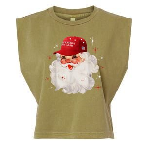 Make America Great Again Pro Trump Santa Christmas Garment-Dyed Women's Muscle Tee