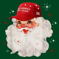 Make America Great Again Pro Trump Santa Christmas Cooling Performance Crew T-Shirt