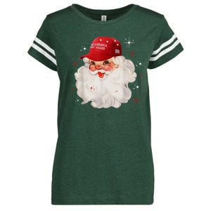 Make America Great Again Pro Trump Santa Christmas Enza Ladies Jersey Football T-Shirt