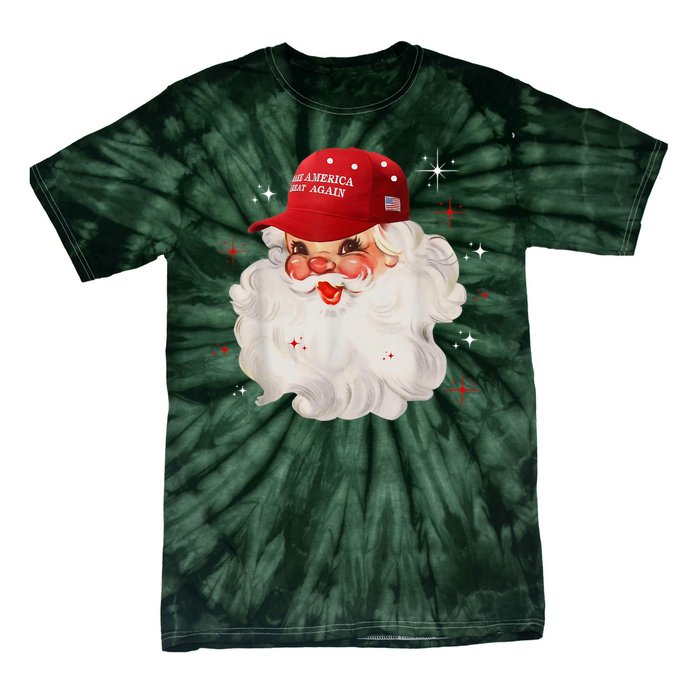 Make America Great Again Pro Trump Santa Christmas Tie-Dye T-Shirt