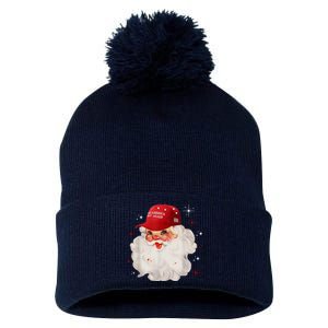 Make America Great Again Pro Trump Santa Christmas Pom Pom 12in Knit Beanie