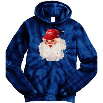 Make America Great Again Pro Trump Santa Christmas Tie Dye Hoodie