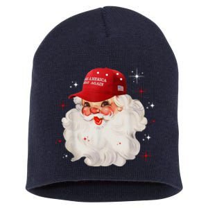 Make America Great Again Pro Trump Santa Christmas Short Acrylic Beanie