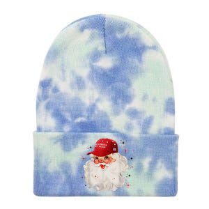 Make America Great Again Pro Trump Santa Christmas Tie Dye 12in Knit Beanie