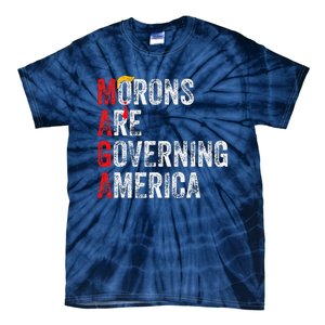 Morons Are Governing America Funny Trump 2024 Tie-Dye T-Shirt