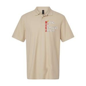 Morons Are Governing America Funny Trump 2024 Softstyle Adult Sport Polo