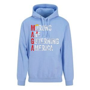 Morons Are Governing America Funny Trump 2024 Unisex Surf Hoodie