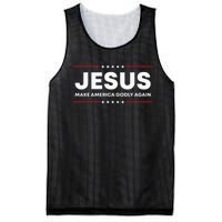 Make America Godly Again for Patriotic Christians Mesh Reversible Basketball Jersey Tank