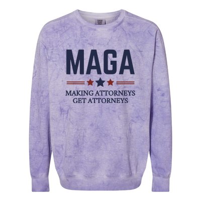 Making Attorneys Get Attorneys Maga Colorblast Crewneck Sweatshirt