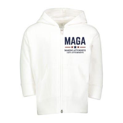 Making Attorneys Get Attorneys Maga Toddler Zip Fleece Hoodie