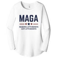 Making Attorneys Get Attorneys Maga Women's Perfect Tri Tunic Long Sleeve Shirt