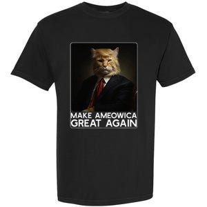 Make Ameowica Great Again Funny Donald Trump Cat Meme Garment-Dyed Heavyweight T-Shirt