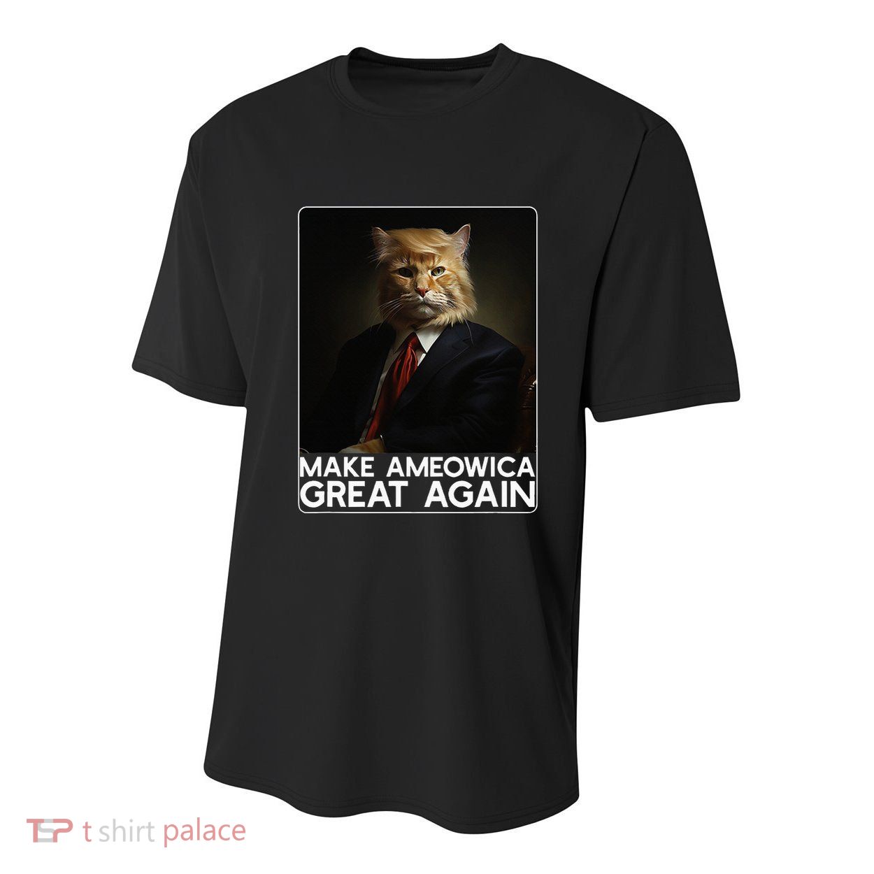 Make Ameowica Great Again Funny Donald Trump Cat Meme Youth Performance Sprint T-Shirt