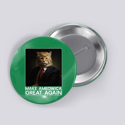 Make Ameowica Great Again Funny Donald Trump Cat Meme Button