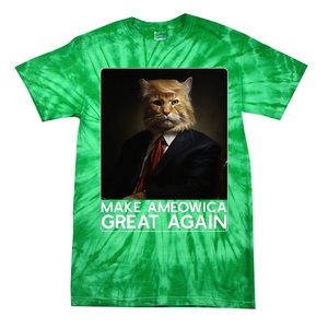 Make Ameowica Great Again Funny Donald Trump Cat Meme Tie-Dye T-Shirt