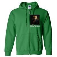 Make Ameowica Great Again Funny Donald Trump Cat Meme Full Zip Hoodie