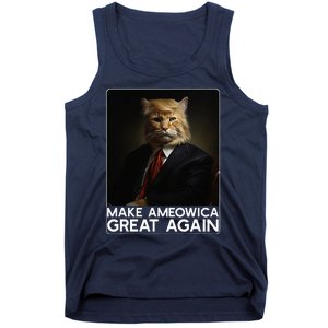 Make Ameowica Great Again Funny Donald Trump Cat Meme Tank Top