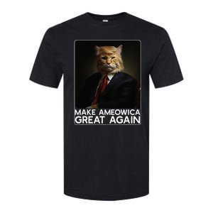 Make Ameowica Great Again Funny Donald Trump Cat Meme Softstyle CVC T-Shirt