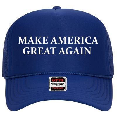 Make America Great Again Red Hats For Trump High Crown Mesh Back Trucker Hat