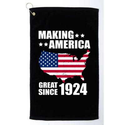 Making America Great Since 1924 Birthday Platinum Collection Golf Towel